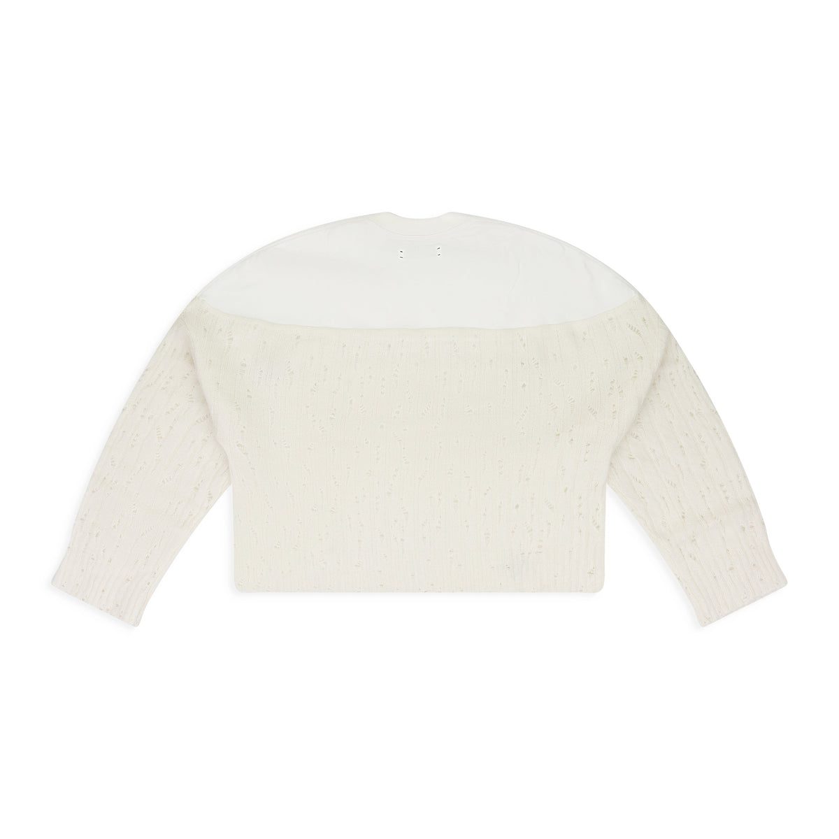Cream Drop Needle Crewneck