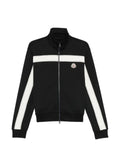 Moncler topstitched turtleneck zip-up sweatshirt
