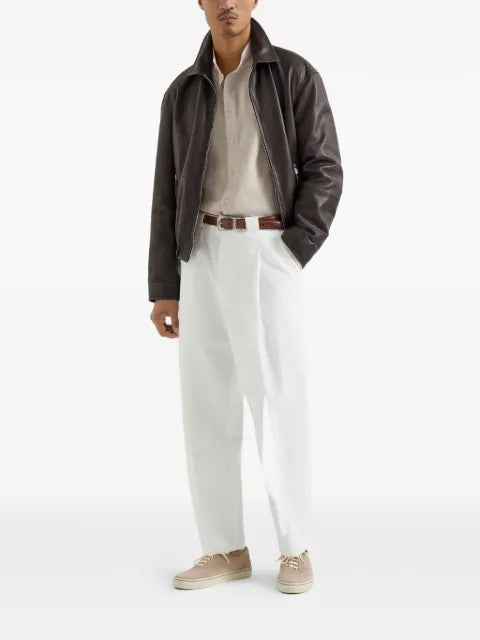Brunello Cucinelli leather jacket