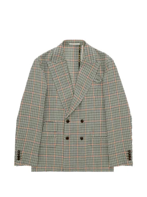 Fortela Travel double-breasted plaid blazer