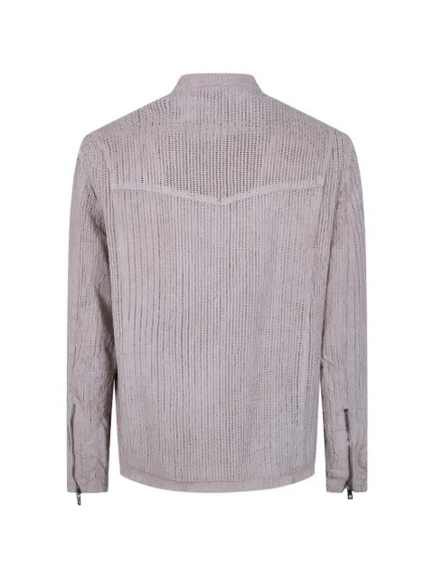 Giorgio Brato perforated zip jacket