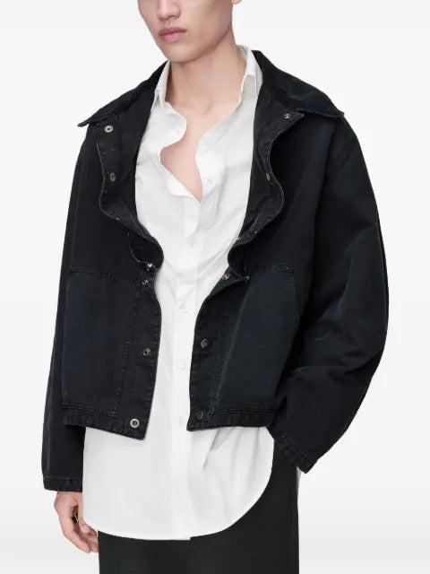 Maison Margiela folded collar denim jacket