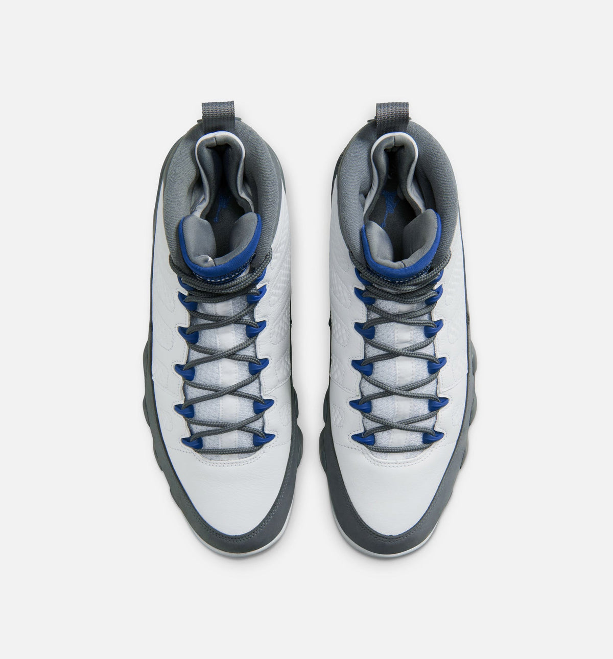 Air Jordan 9 Retro Flint Grey and French Blue Men's Lifestyle Shoes | White / French Blue / Flint Grey