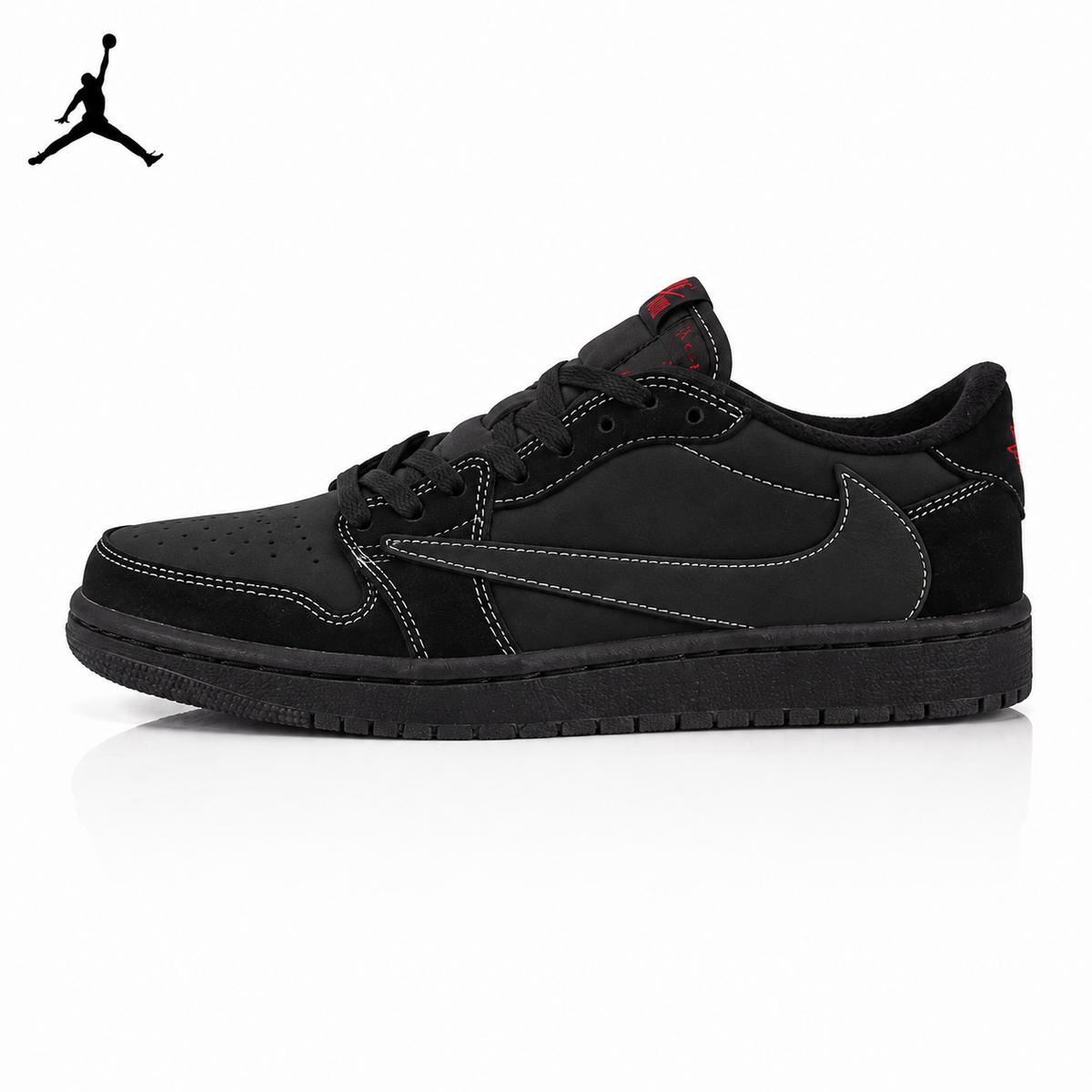 Air Jordan 1 Low Black Phantom TS Style 07 Unisex Sneakers