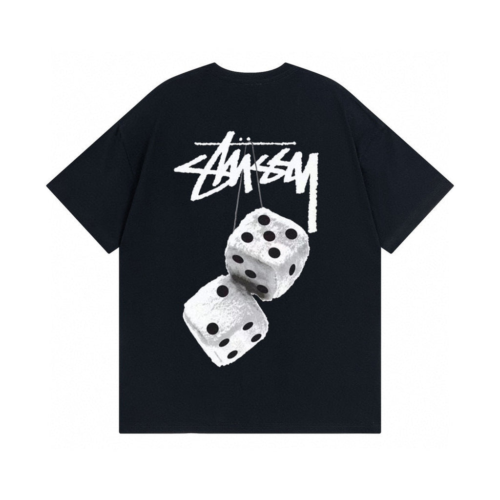 Stussy Dice 8 Ball Logo Print Oversized Tee Multi‑Style