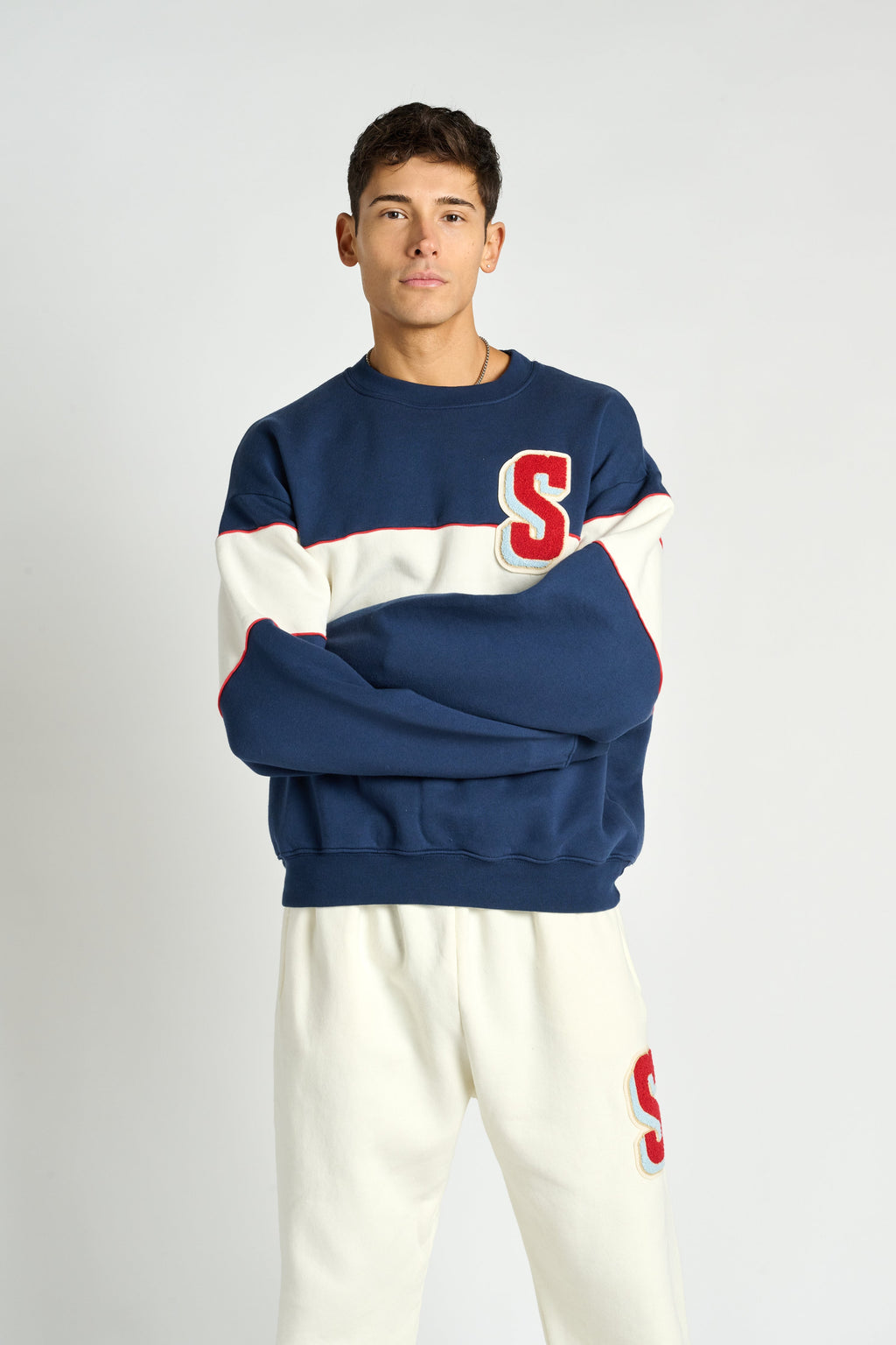 Dakota Rugby Crew Neck w/ Chenille Patch