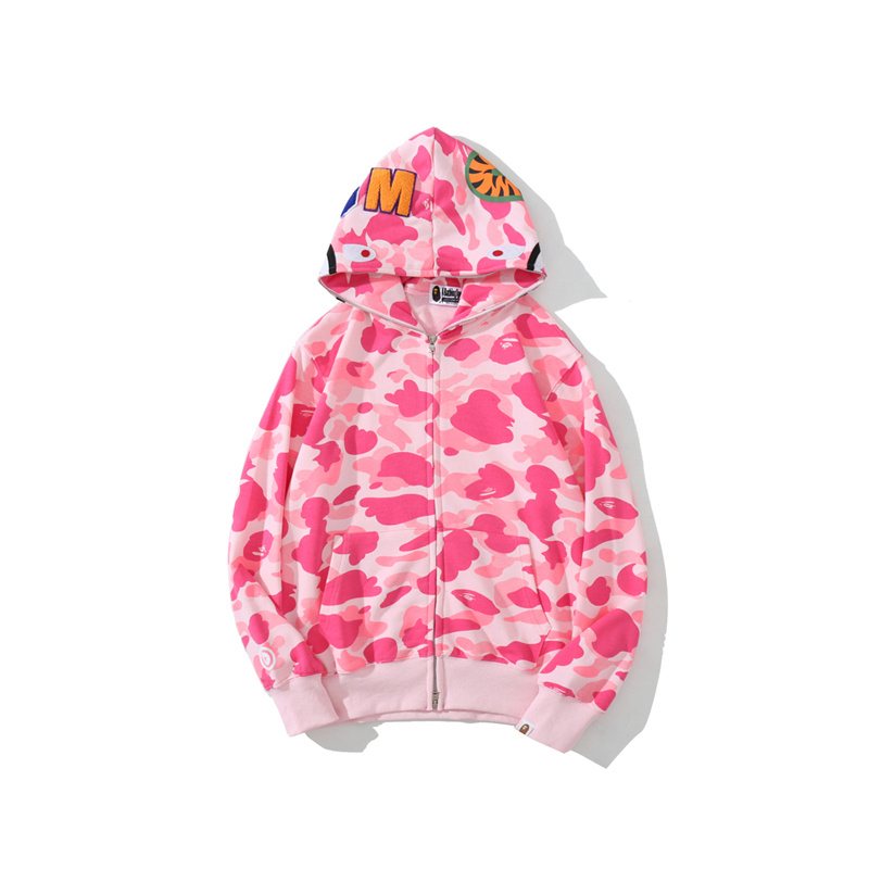 BAPE WGM Shark Camo Zip Hoodie