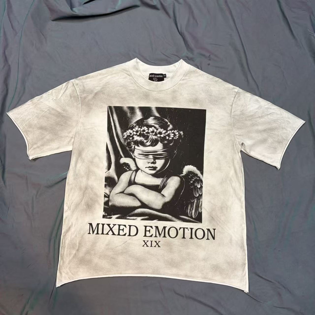 MIXED EMOTION Cherub Graphic Short-Sleeve T-Shirt