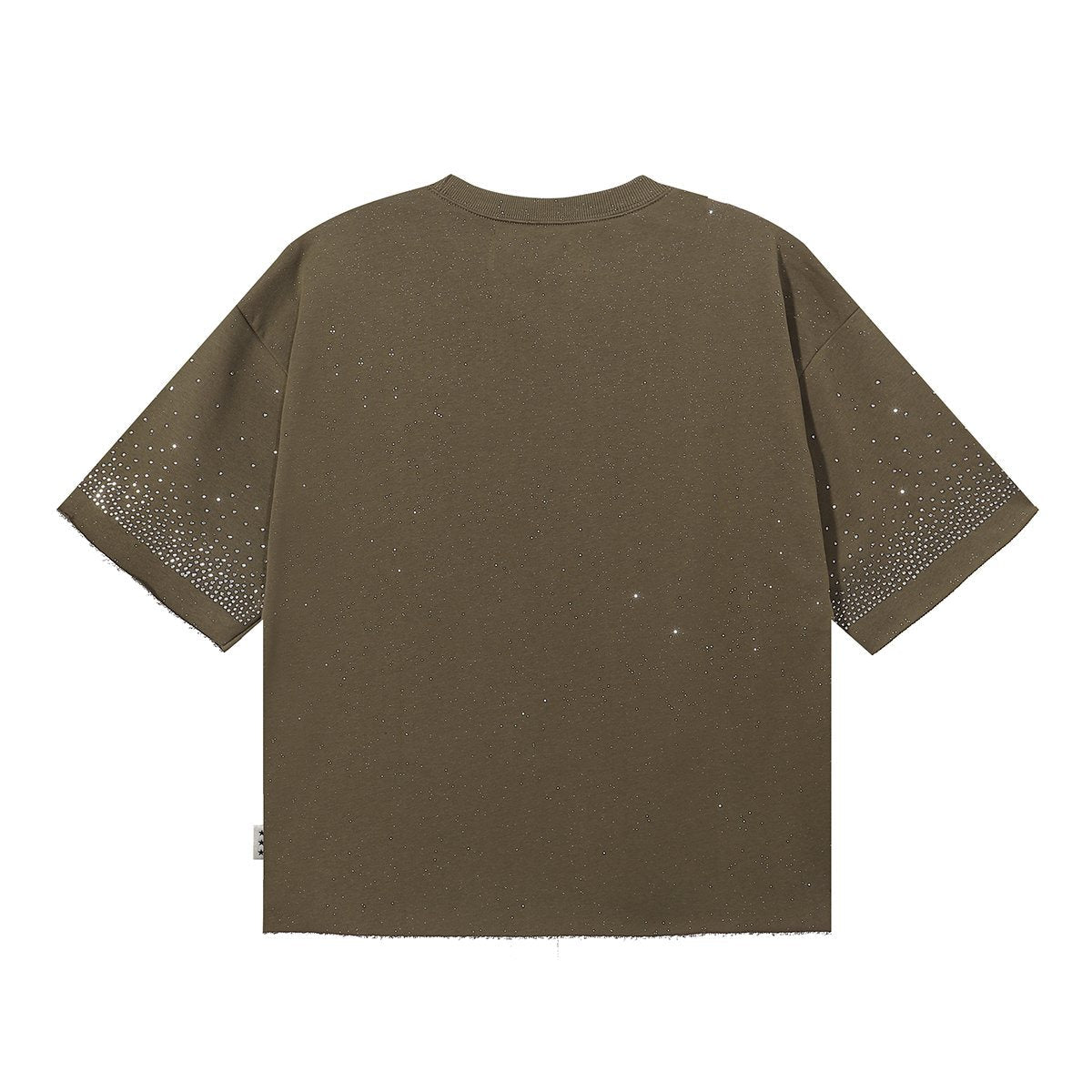 BKYS Revival Money Race Rhinestone Cropped Short-Sleeve T-Shirt