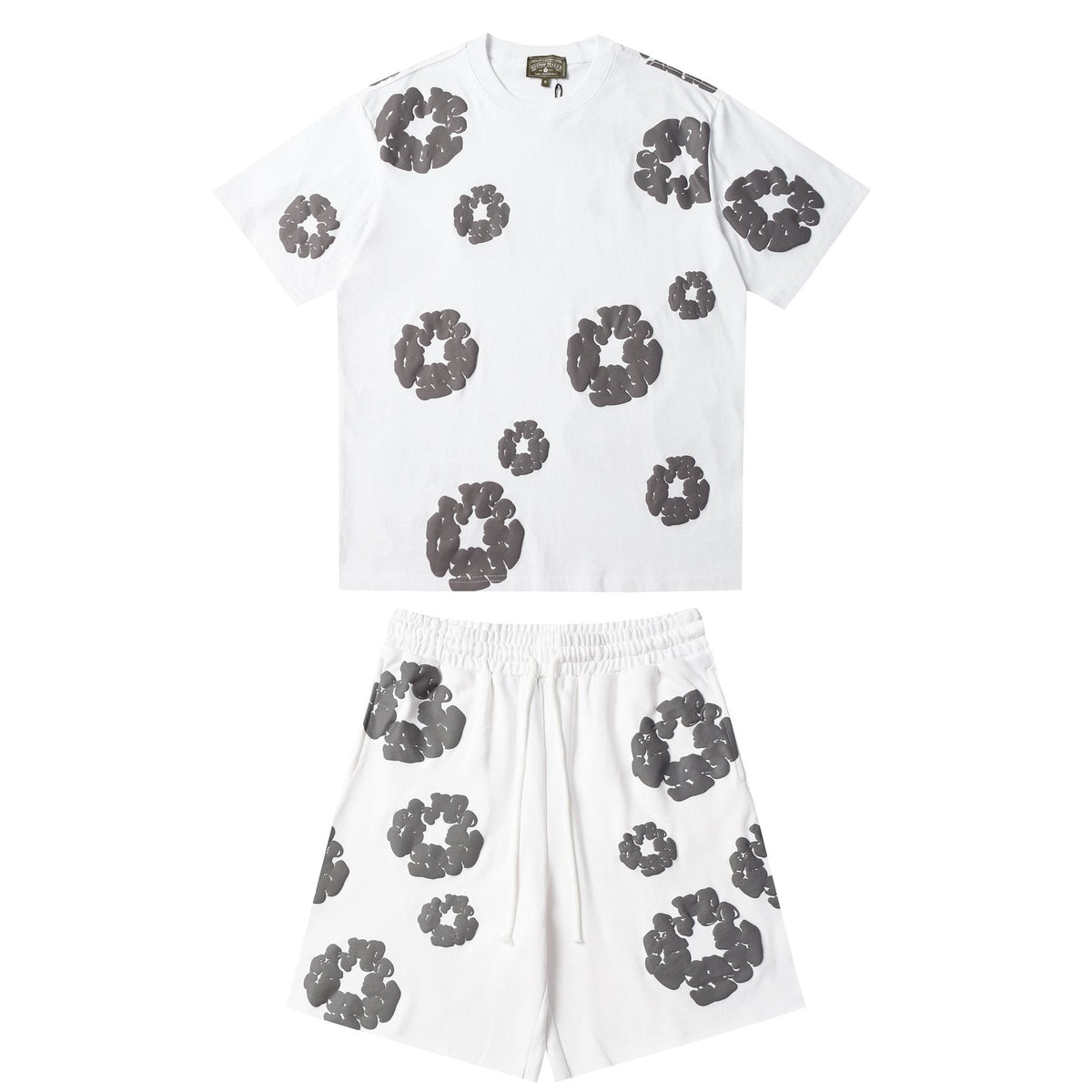 DENIM TEARS Cotton Wreath Graphic Short-Sleeve Set