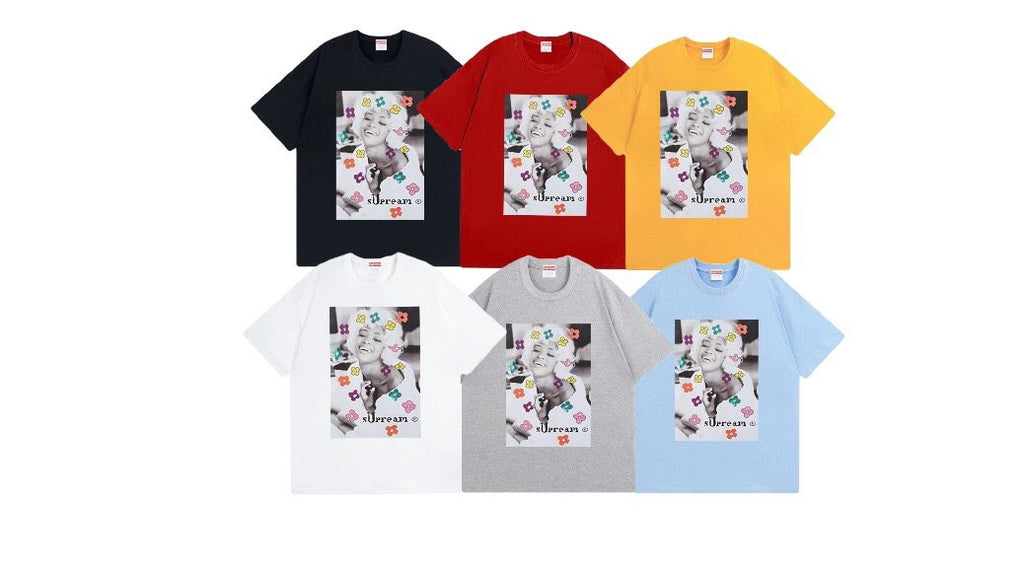 Supreme Naomi Portrait Floral Graphic T-Shirt