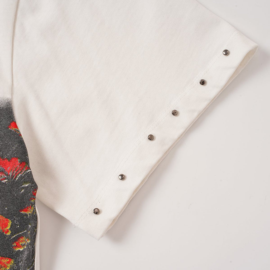 Godspeed Astronaut Flowers Studded Short-Sleeve T-Shirt