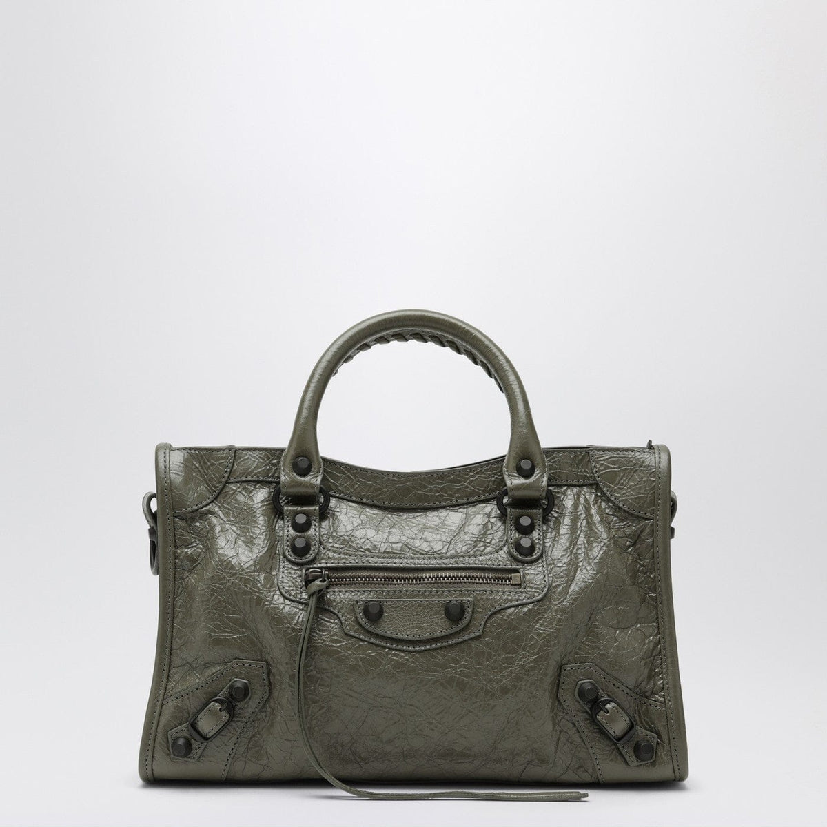 Balenciaga - Le City small tote bag in military green