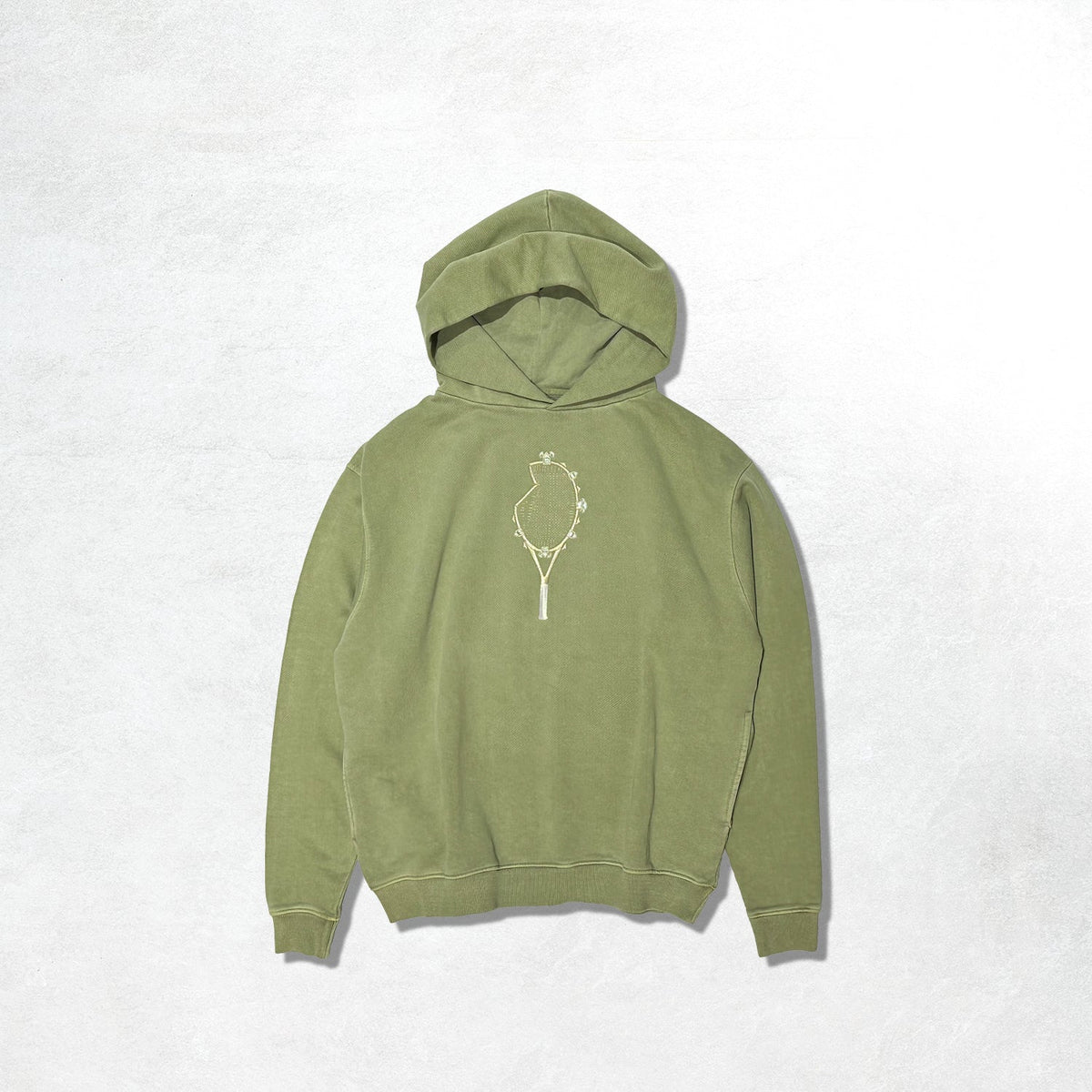 Guen French Jewelled Racket Hood: Green