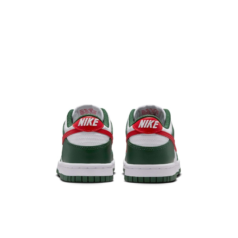 Big Kid's Nike Dunk Low BG FIR/University Red-White (IO7453 323)