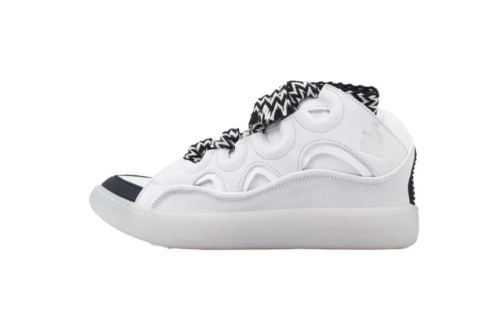Lanvin Leather Curb Sneaker White FMSKRK11TRFFH2200