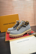 Louis Vuitton Lace-Up Lug-Sole High-Top Boots