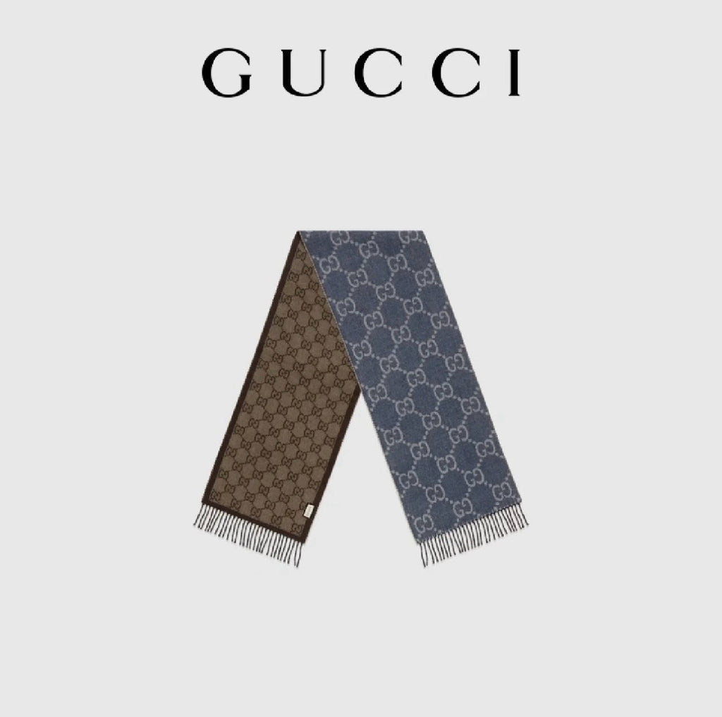 Gucci Interlocking G Fringed Scarf